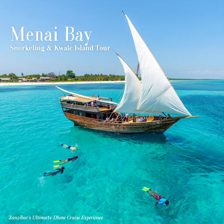 Menai Bay Snorkeling & Kwale Island Dhow Tour – Zanzibar