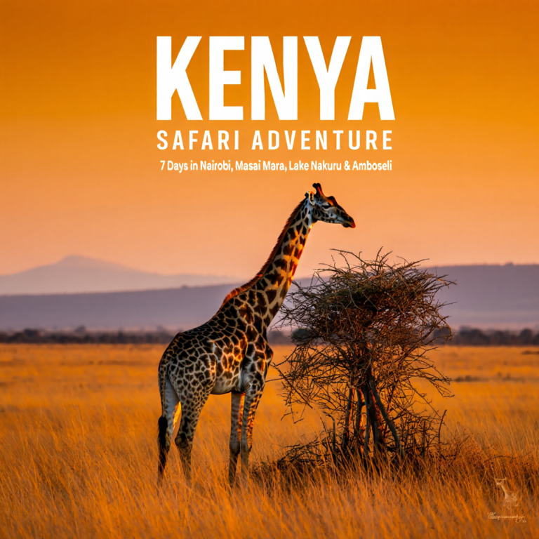 Kenya Safari Adventure: 7 Days in Nairobi, Masai Mara, Lake Nakuru & Amboseli
