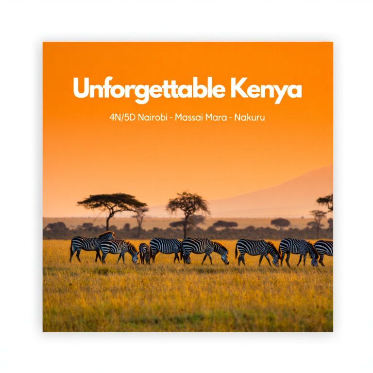 Kenya Itinerary 4N/5D Nairobi – Massai Mara – Nakuru